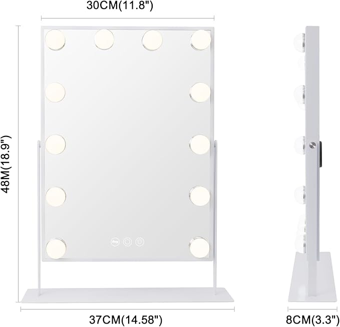 VANITII Lighted Vanity Hollywood Mirror - Image 5