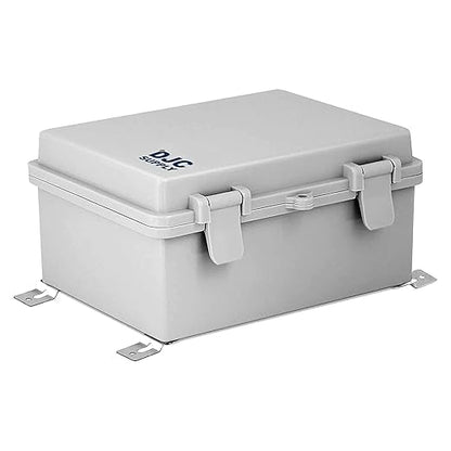 Co. ABS 6.6" x 8.7" x 4.3" Waterproof IP67 Hinged Electronics Box by DJCSupplyCompany