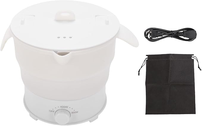 Asixxsix Foldable Electric Cooker, 800W 1.2L Mini Portable Travel Hot Pot - Image 8