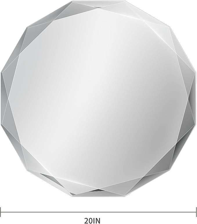 Suidia Bathroom Mirror, Frameless Bathroom Mirror - Image 6