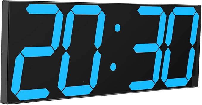 CHKOSDA LED Large Digital Wall Clock, Oversize Wall Clock by CHKOSDA