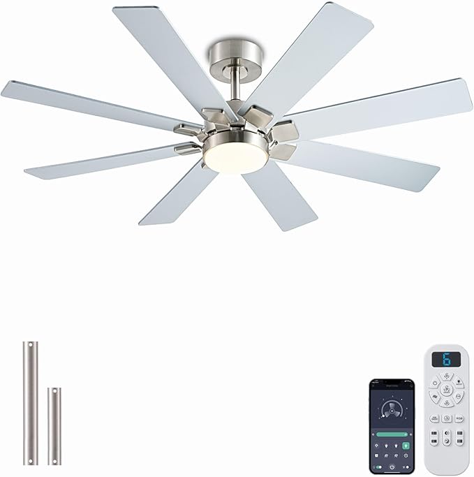 KNUN Nickel 48 Inch Ceiling Fans by KNUN