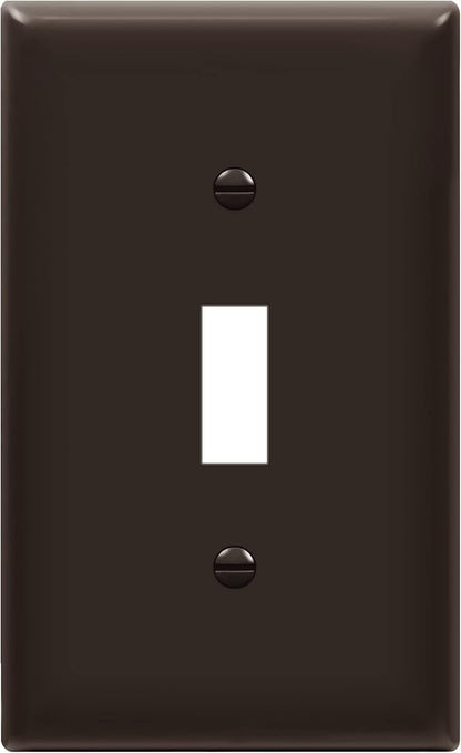 ENERLITES Toggle Light Switch Wall Plate, Gloss Finish, Size 1-Gang 4.50" x by Enerlites