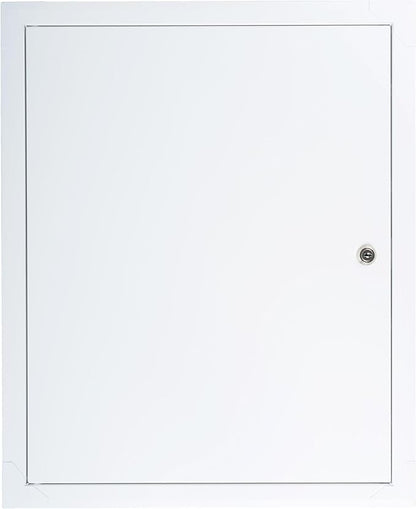 16" x 20" Lockable White Metal Access Panel. Service Shaft Door Panel - Image 2