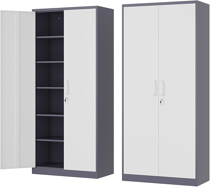Metal Storage Cabinet-72” Tall Steel File Cabinets by Fesbos