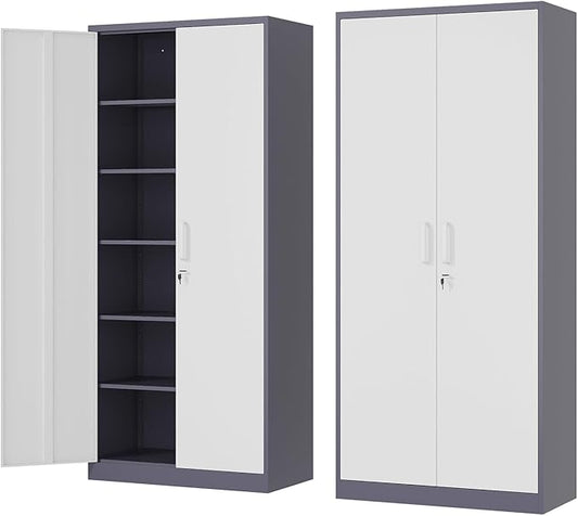 Metal Storage Cabinet-72” Tall Steel File Cabinets by Fesbos