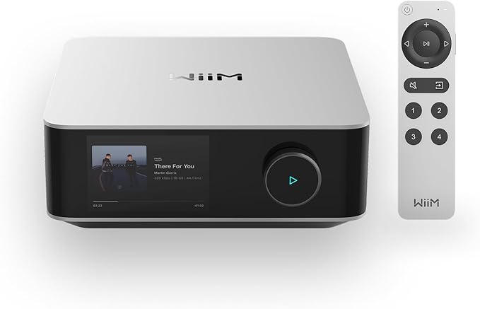 WiiM Amp Ultra with Voice Remote 2 | 100W Streaming Amplifier with Premium ESS by WiiMHome