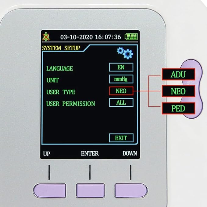 CONTEC Blood Pressure Monitor Upper Arm Cuff 3 Size Cuffs 300 Sets Memory - Image 7