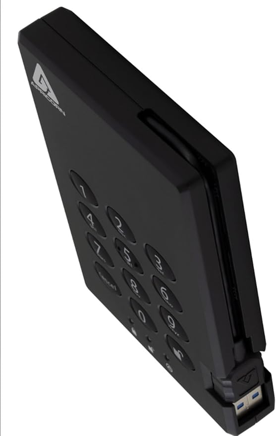Apricorn 2TB Aegis Padlock USB 3.0 256-Bit AES XTS Hardware Encrypted Portable - Image 6