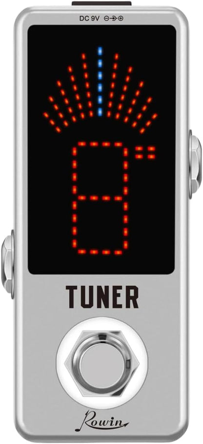 Rowin High Precision Guitar Chromatic Tuner Pedal Ture Bypass by Rowin