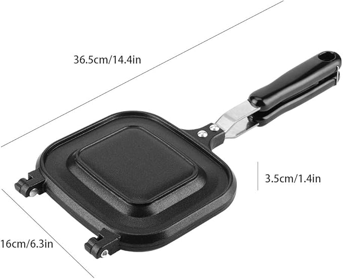 Double - Sided Nonstick Fry Pan Sandwich Toaster, Electric Breakfast Maker - Image 9