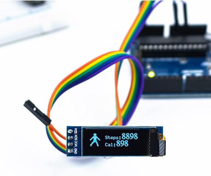 Hosyond 5 Pcs 0.91 Inch I2C IIC OLED Display Module OLED Screen DC 3.3V~5V - Image 2