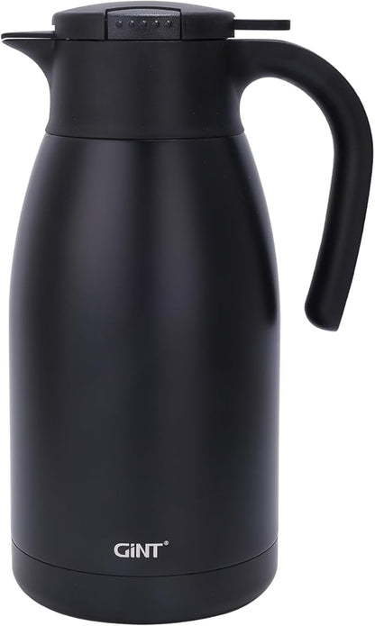 GiNT 1.9L / 64Oz Thermal Coffee Carafe, Insulated Stainless Steel Coffee Carafes by WelcometoGiNT