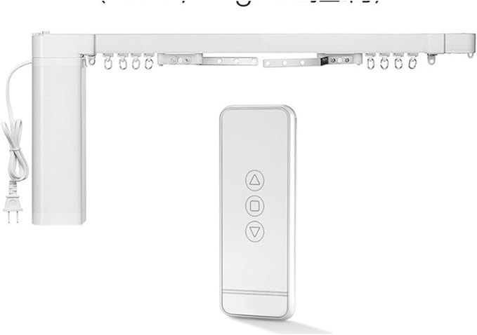 Lemoeyes Electric Curtain Track, Retractable Motorized Curtains Rod From by Lemoeyes