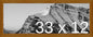 Frame It Easy 33 x 12 Hazel Wood Frame by FrameItEasy