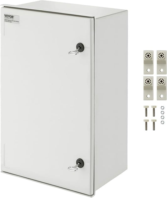VEVOR Fiberglass Enclosure 23.6 x 15.7 x 9.1 Electrical Enclosure Box NEMA 3X by VEVOR