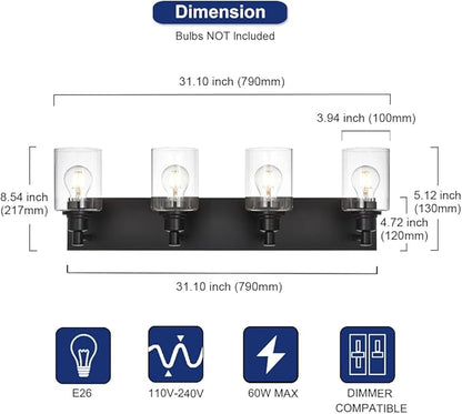 TODOLUZ 4-Lights Bathroom Vanity Light Fixtures - Image 4