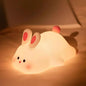 Rytinazzz Big Face Rabbit Night Light, 3-Level Pat Control & Cute Squishy Lamp by Rytinazzz