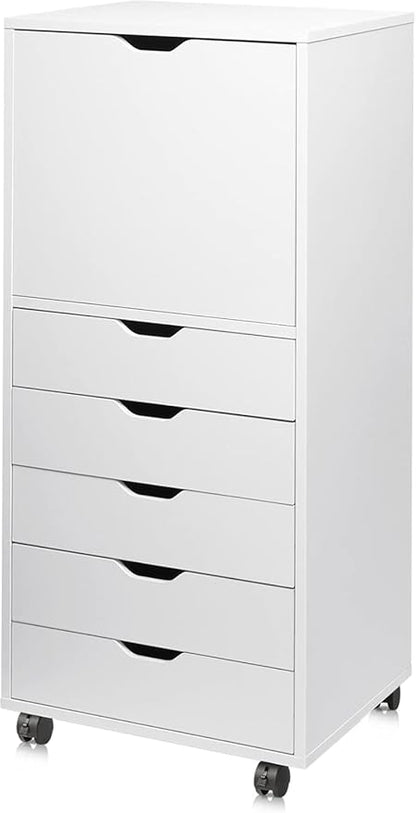 DEVAISE Wood File Drawers, Mobile Chest by DEVAISE