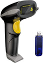 NADAMOO Wireless Barcode Scanner 328 Feet Transmission Distance USB Cordless 1D by NADAMOO