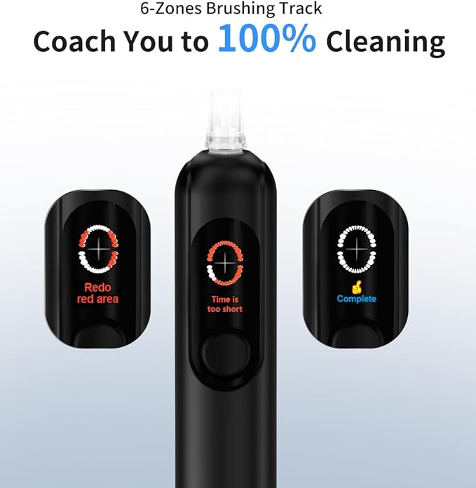 lunakind Sonic Toothbrush with Travel Case, Electric Toothbrush, AI Smart - Image 2