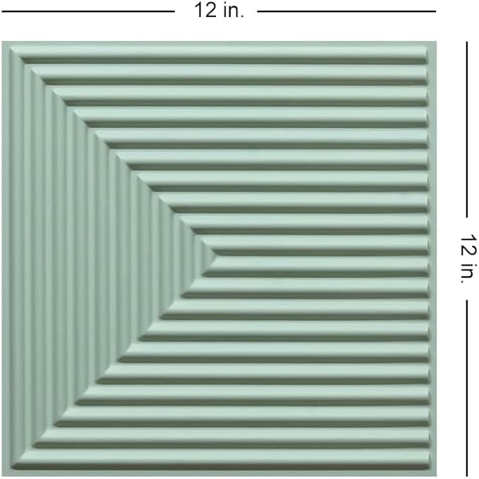 From Plain To Beautiful In Hours 9004 Depth Tier PVC 12 in x 12 in Peel and - Image 3