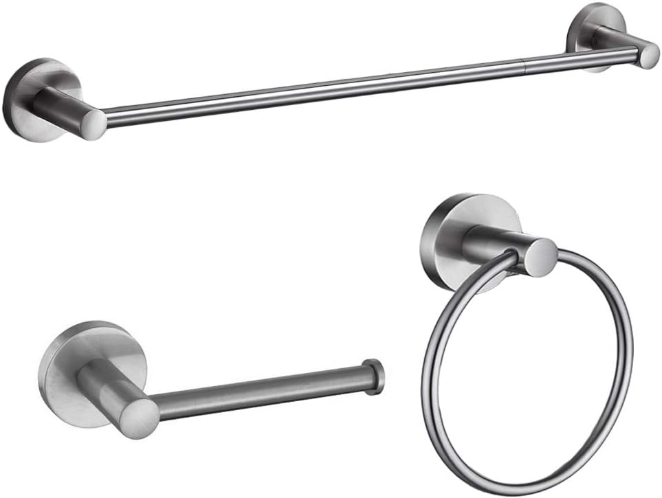 3-piece bathroom accessories set wall mounted,bathroom hardware set, main product view