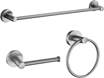 3-piece bathroom accessories set wall mounted,bathroom hardware set, main product view