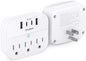 2 Pack Multi Plug Wall Outlet Splitter by OneBeat