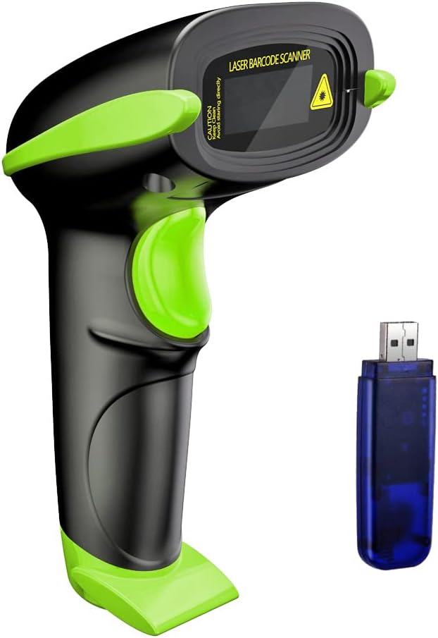 NADAMOO Wireless Barcode Scanner 328 Feet Transmission Distance USB Cordless 1D - Image 4