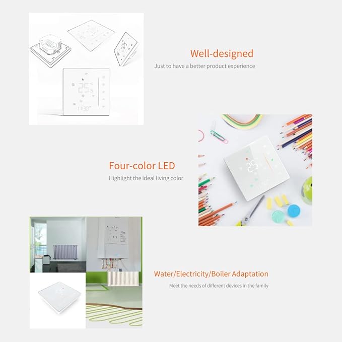 Matybobe WiFi Smart Thermostat Temperature Controller Weekly Programmable - Image 8