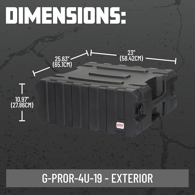 Gator Cases Pro Series 4U Rolling Rack Case - Image 7