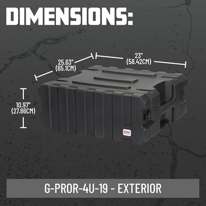 Gator Cases Pro Series 4U Rolling Rack Case - Image 7