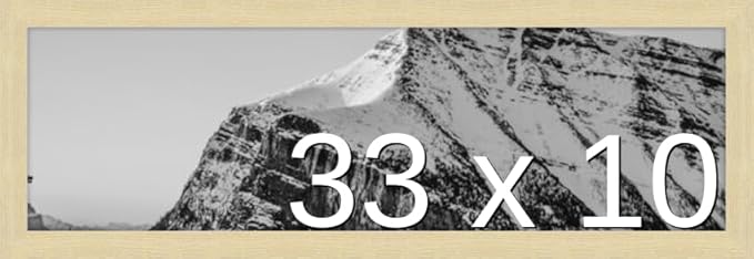 Frame It Easy 33 x 10 Wheat Wood Frame by FrameItEasy
