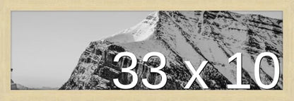 Frame It Easy 33 x 10 Wheat Wood Frame by FrameItEasy