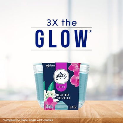 Glade Orchid & Neroli 3-Wick Candle, 6.8 Oz - Image 4