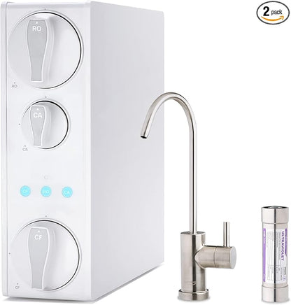 iSpring RO500AK-BN+UVF8 Tankless Reverse Osmosis Water Filtration System by iSpring