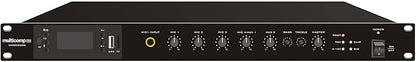 Class D Amplifier Mixer, 6 Input, 8 Ohm and 70V by MulticompPRO