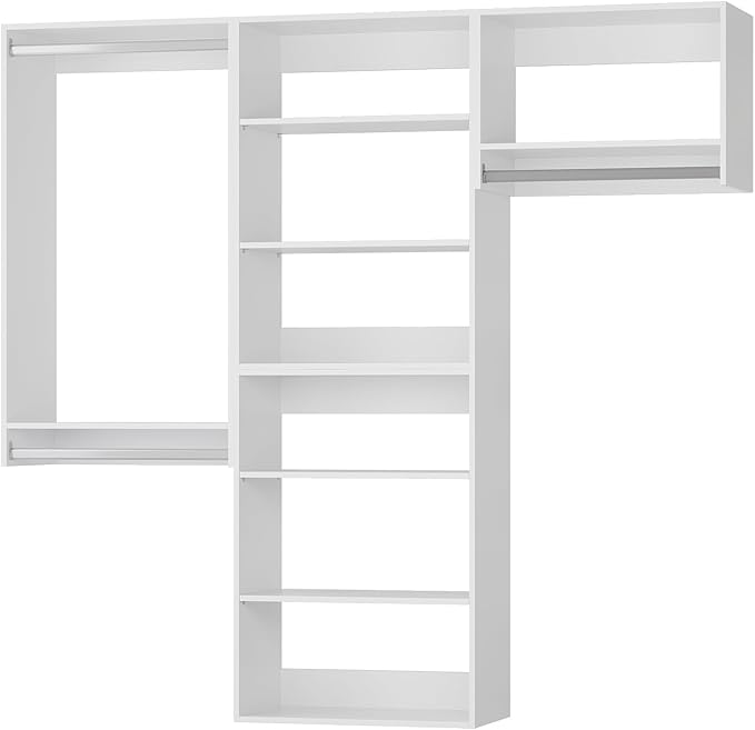 Modular Closet System, Wood Closet Tower Storage - Image 8