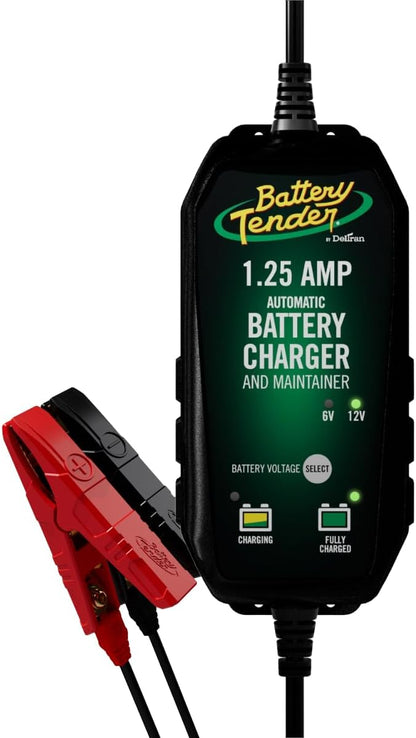 Battery Tender Plus 12V 1.25 AMP Battery Charger and Maintainer: Fully by BatteryTender