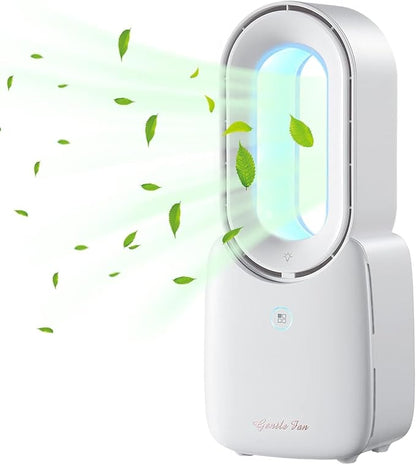 let'me Desk Fan, Portable Bladeless Fan 11.8 inch Small Personal Cooling Fan by letme