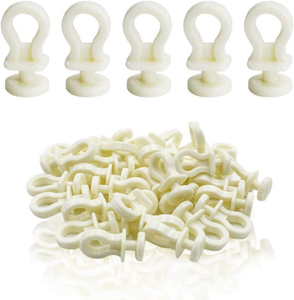 Luomorgo 50 Pcs Plastic Rollerbolt Window Curtain Glider Track Carrier Slide Wheels Rollers | Slide Wheels, Rollers
