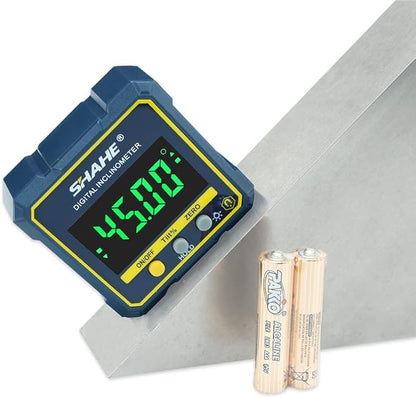 SHAHE Digital Angle Gauge Magnetic Protractor Inclinometer Level Angle Finder by SHAHEMeasuringTools