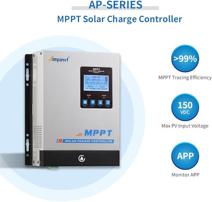 40A Solar Panel Charge Controller MPPT, Solar Battery Regulator 12v 24v 36v 48v - Image 2