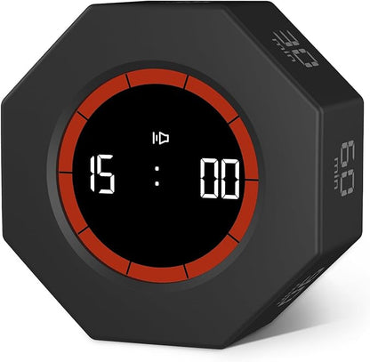 GuDoQi Digital Productivity Timer, Octagon Rotating Pomodoro Timers by GuDoQi