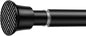 Tension Curtain Rod 30-76Inch Black Tension Rod for Windows | Shower Curtain Rods No Drilling Spring Adjustable Curtain Rods for Windows,Doorway,Bathroom,Closet,7/8" Diameter