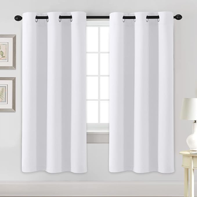 H.VERSAILTEX White Curtains for Bedroom Thermal Insulated Room Darkening Living by HVERSAILTEX