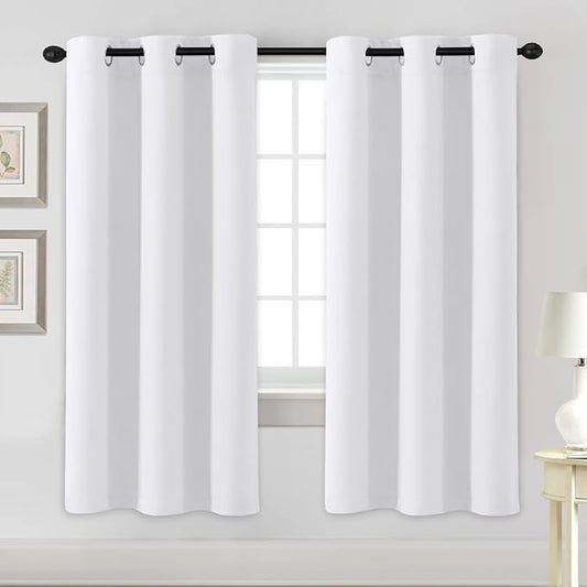 H.VERSAILTEX White Curtains for Bedroom Thermal Insulated Room Darkening Living by HVERSAILTEX