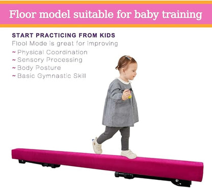 Adjustable&Foldable Gymnastics Balance Beam, 6FT/8ft High-Low Level Floor - Image 5