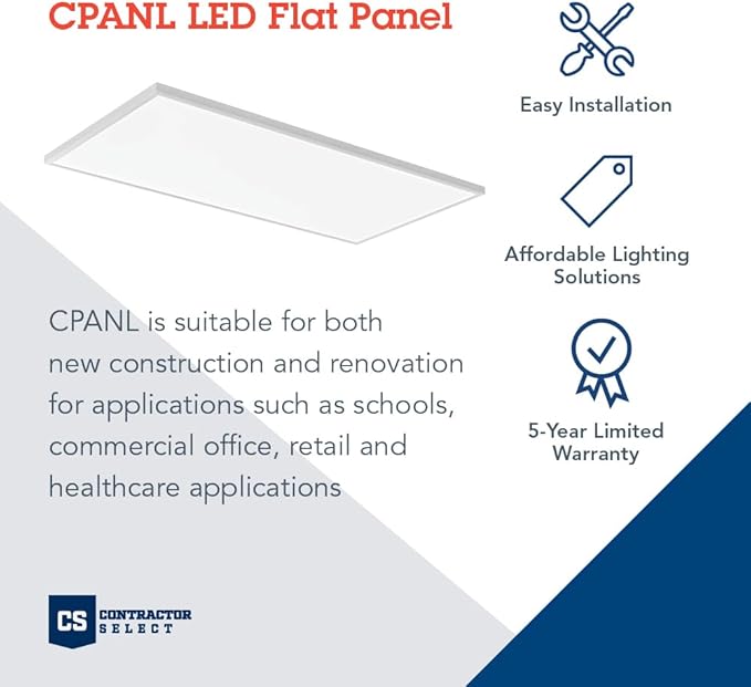 Lithonia Lighting CPANL 2x4 LED Flat Panel Light, 2 ft. by 4 ft. LED Light Panel - Image 2